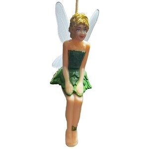 Disney Peter Pan Tinkerbell Clip Bag Charm 4" Figure Wendy's 2003 Flapping Wings